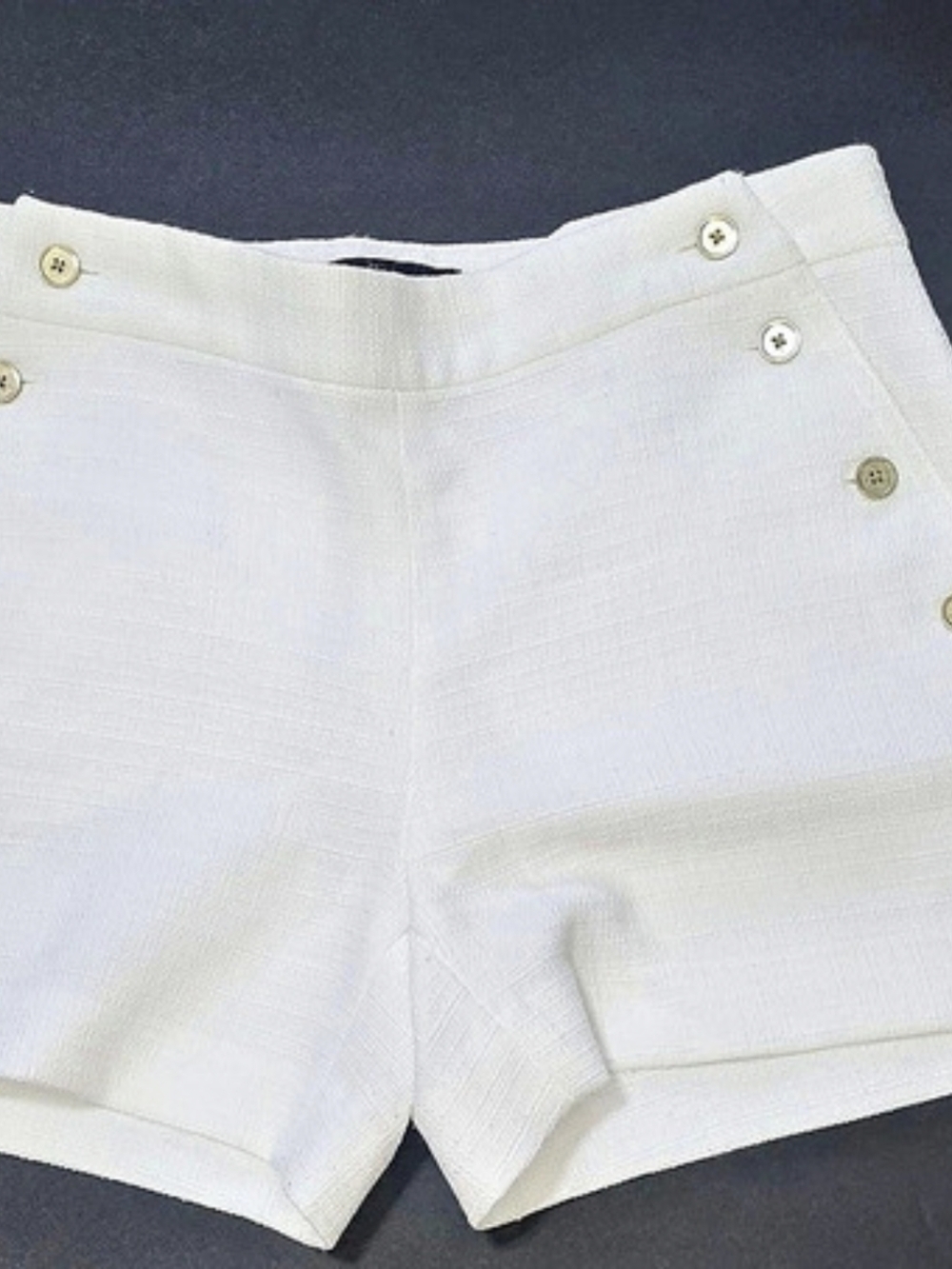 Banana Republic White High Waist Sailor Short NWT, Waistline 26-28